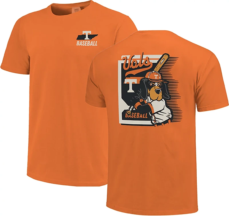 Image One Men's Tennessee Volunteers Baseball Card Mascot Short Sleeve T-shirt