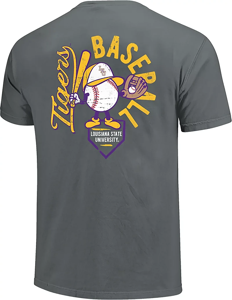 Image One Boys' LSU Tigers Bat Boy Double Sided Short Sleeve T-shirt
