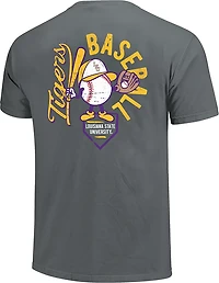 Image One Boys' LSU Tigers Bat Boy Double Sided Short Sleeve T-shirt