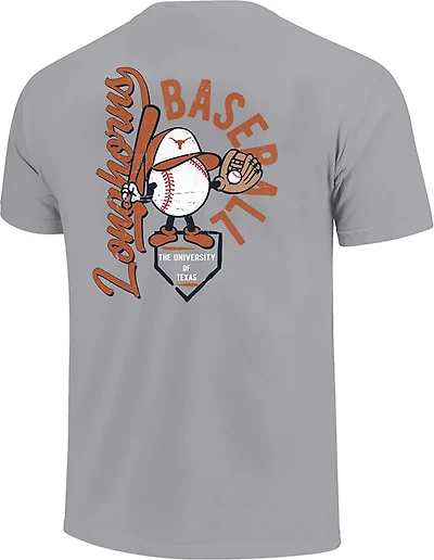 Image One Boys' Texas Longhorns Bat Boy Double Sided Short Sleeve T-shirt