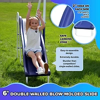 Sportspower Rosemead Metal Swing and Slide Set