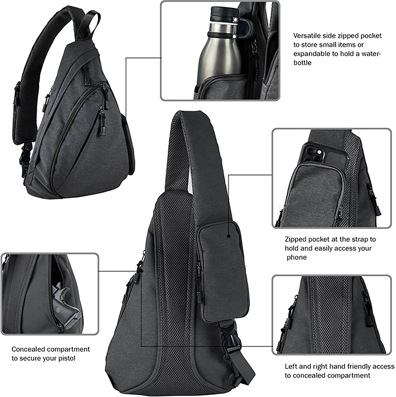 Jessie & James Peyton Sling Shoulder Concealed Carry Backpack