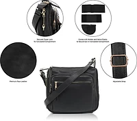 Jessie & James Brooklyn Concealed Carry Lock and Key Crossbody Bag