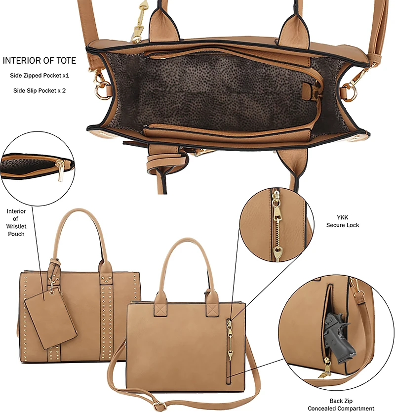 Jessie & James Kate Concealed Carry Lock and Key Satchel