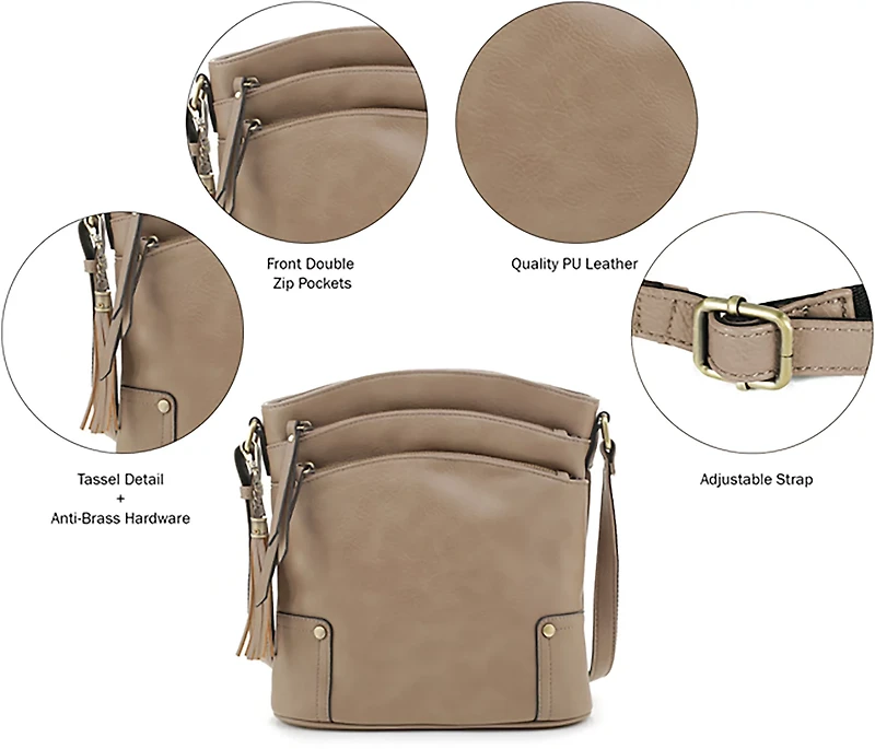Jessie & James Robin Concealed Carry Lock and Key Crossbody Bag