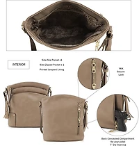 Jessie & James Robin Concealed Carry Lock and Key Crossbody Bag