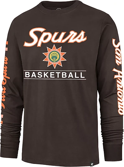 '47 Men's San Antonio Spurs City Edition Triplet Franklin Long Sleeve T-shirt