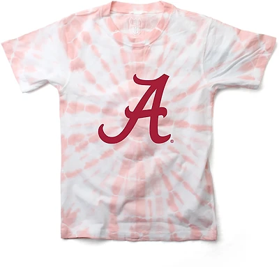 Wes & Willy Girls' University of Alabama Logo Circle Tie Dye Graphic T-shirt