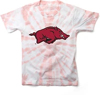 Wes & Willy Girls' University of Arkansas Logo Circle Tie Dye Graphic T-shirt
