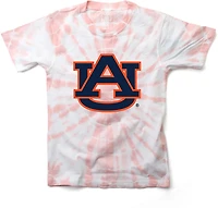 Wes & Willy Girls' Auburn University Logo Circle Tie Dye Graphic T-shirt