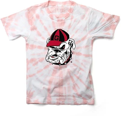Wes & Willy Girls' University of Georgia Logo Circle Tie Dye Graphic T-shirt