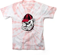 Wes & Willy Girls' University of Georgia Logo Circle Tie Dye Graphic T-shirt