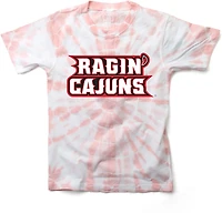 Wes & Willy Girls' University of Louisiana-Lafayette Logo Circle Tie Dye Graphic T-shirt