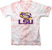 Wes & Willy Girls' Louisiana State University Logo Circle Tie Dye Graphic T-shirt