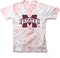 Wes & Willy Girls' Mississippi State University Logo Circle Tie Dye Graphic T-shirt