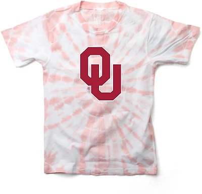 Wes & Willy Girls' University of Oklahoma Logo Circle Tie Dye Graphic T-shirt