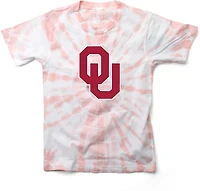 Wes & Willy Girls' University of Oklahoma Logo Circle Tie Dye Graphic T-shirt