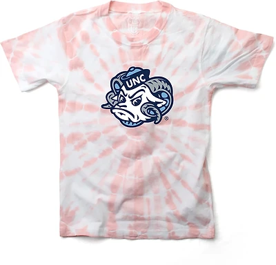 Wes & Willy Girls' University of North Carolina Logo Circle Tie Dye Graphic T-shirt