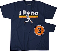 BreakingT Men's Astros Pena Slugger Swing N&N Short Sleeve T-shirt