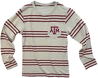 Wes and Willy Boys' Texas A&M University Stripe Long Sleeve T-shirt