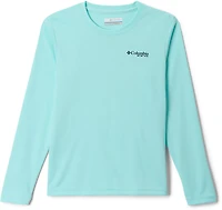 Columbia Sportswear Boys' Terminal Tackle PFG Fins and Stripes Long Sleeve T-shirt