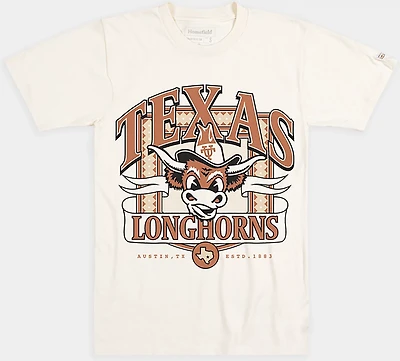 Homefield Men's Texas Longhorns Vintage Bevo Longhorn Short Sleeve T-shirt