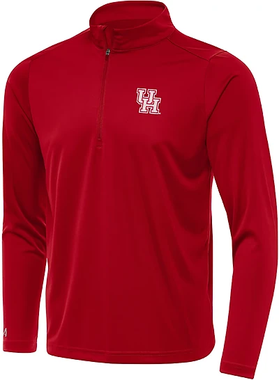 Antigua Men's Houston Cougars Tribute Quarter Zip Pullover