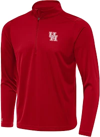 Antigua Men's Houston Cougars Tribute Quarter Zip Pullover