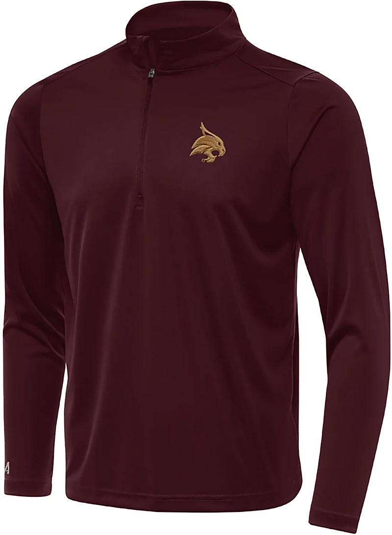 Antigua Men's Texas State Bobcats Tribute Quarter Zip Pullover