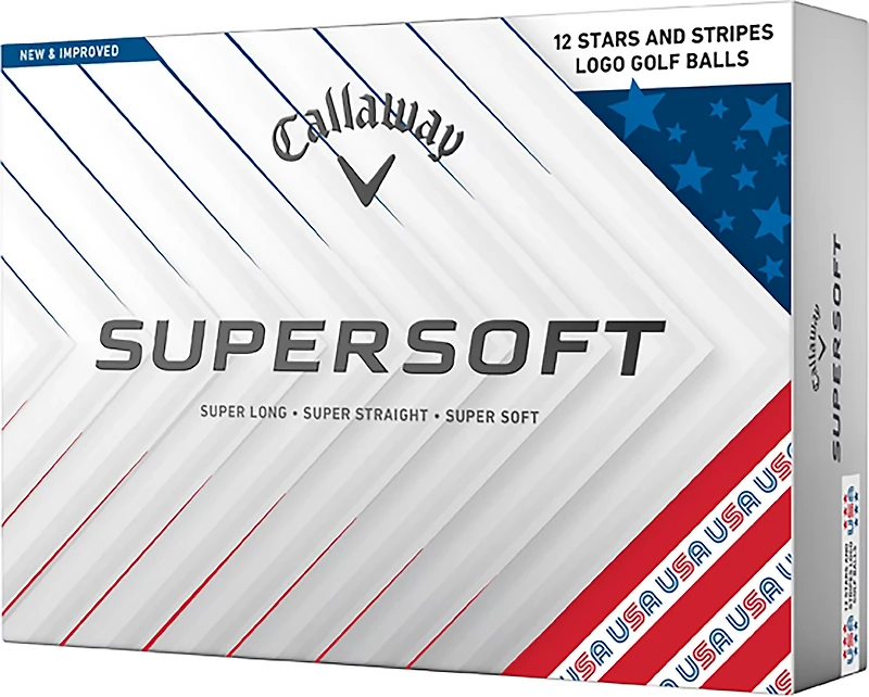 Callaway Supersoft Stars and Stripes Golf Balls 12-Pack