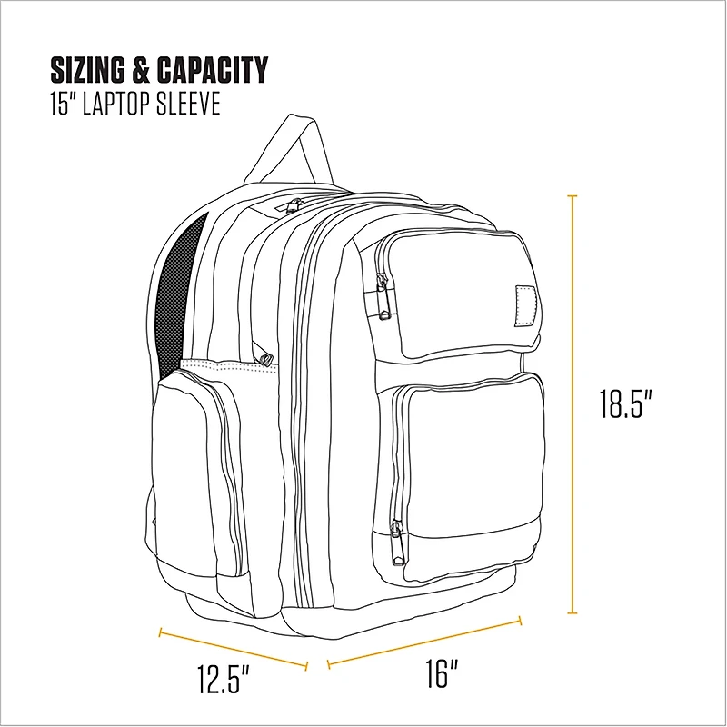 Carhartt 35L Triple-Compartment Backpack