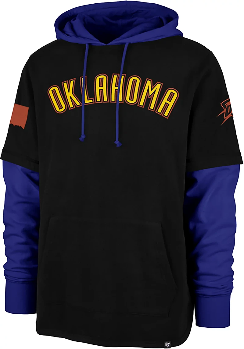 '47 Oklahoma City Thunder Men's Edition Trifecta Shortstop Long Sleeve Pullover