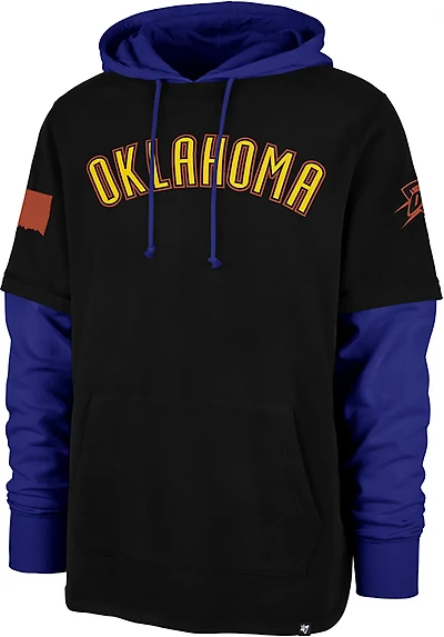 '47 Oklahoma City Thunder Men's Edition Trifecta Shortstop Long Sleeve Pullover