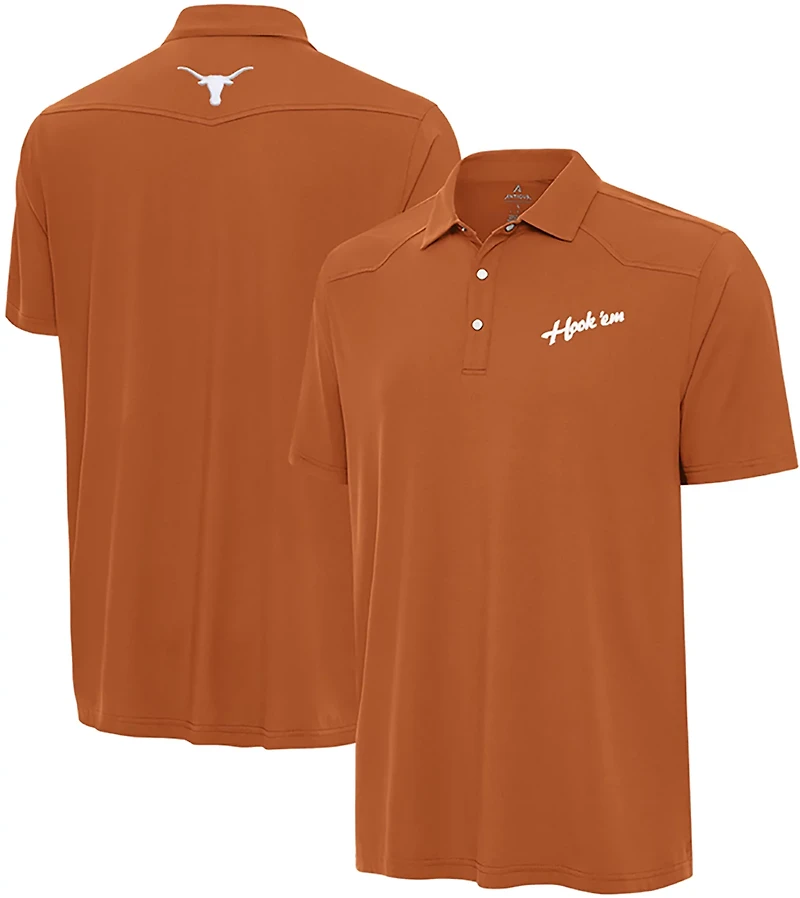 Antigua Men's Texas Western Short Sleeve Polo Shirt