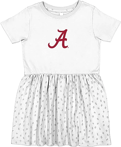 Two Feet Ahead Infant Girls' University of Alabama Polka Dot Dress