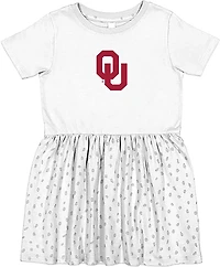 Two Feet Ahead Infant Girls' University of Oklahoma Polka Dot Dress