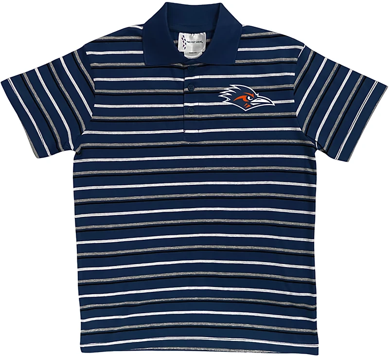 Two Feet Ahead Boys' University of Texas at San Antonio Multi-Stripe Polo Shirt