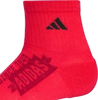 adidas Youth Boys' Cushioned Graphic Quarter Socks 6 Pack