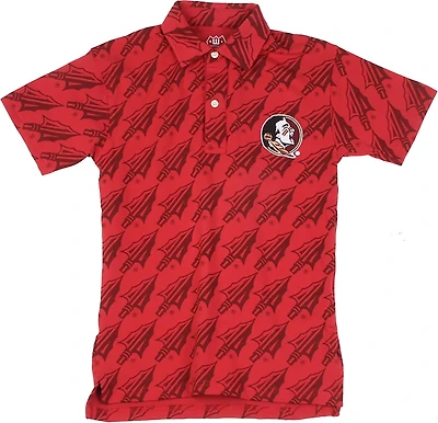 Wes & Willy Boys' Florida State University Allover Print Polo Shirt