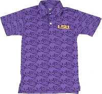 Wes & Willy Boys' Louisiana State University Allover Print Polo Shirt