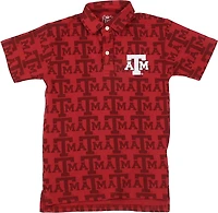 Wes & Willy Boys' Texas A&M University Allover Print Polo Shirt