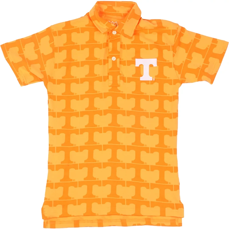 Wes & Willy Boys' University of Tennessee Allover Print Polo Shirt
