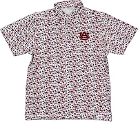 Wes & Willy Men's Auburn University Allover Tailgate Print Polo Shirt