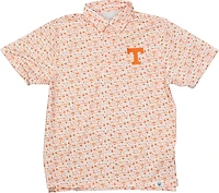 Wes & Willy Men's University of Tennessee Allover Tailgate Print Polo Shirt