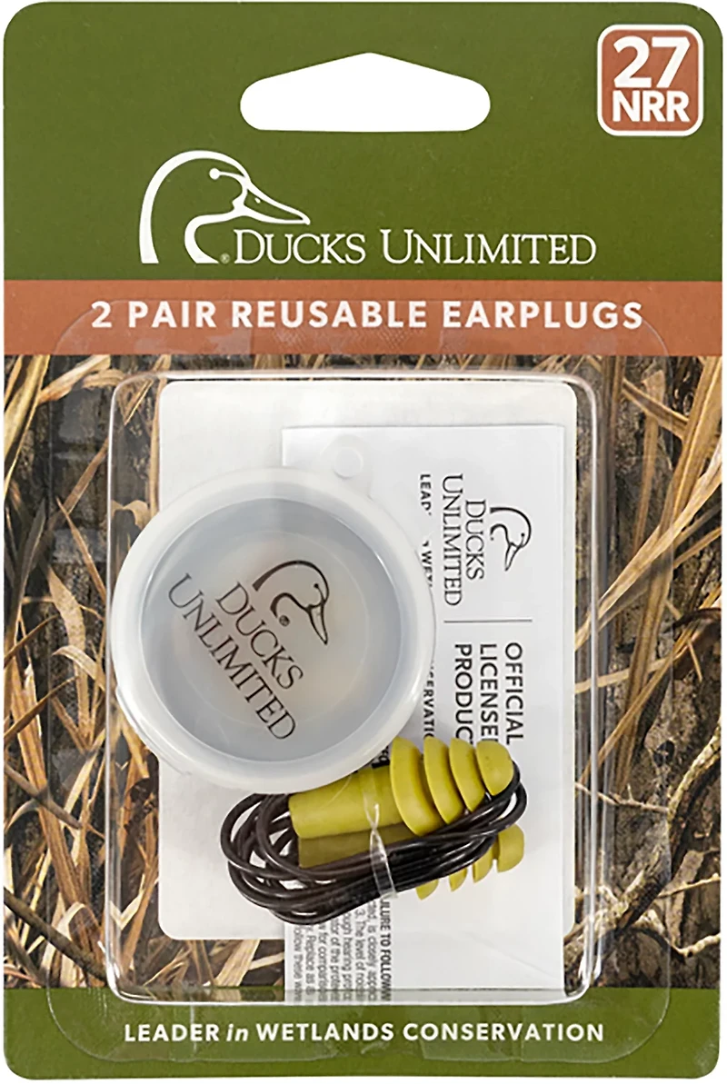 Radians Ducks Unlimited Reusable Ear Plugs 2-Pack