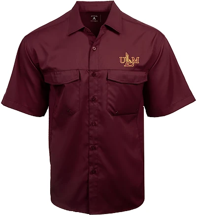 Antigua Men's University of Louisiana-Monroe Game Day Fishing Shirt