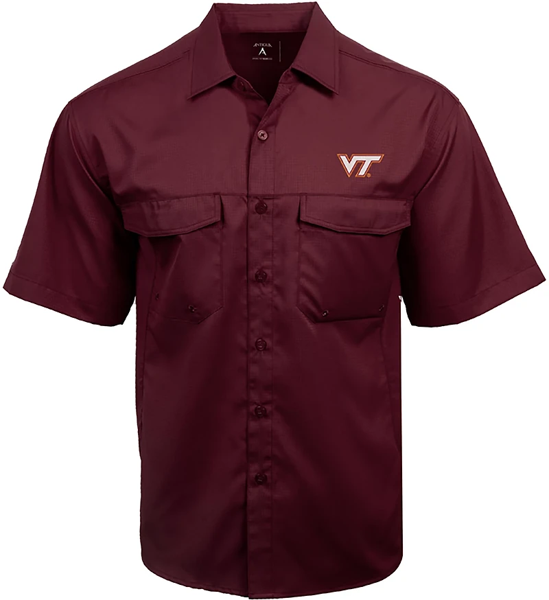 Antigua Men's Virginia Tech Game Day Fishing Shirt