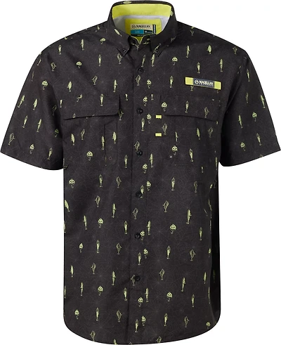 Magellan Outdoors Men’s Laguna Madre Halloween Tangled Lures Fishing Shirt