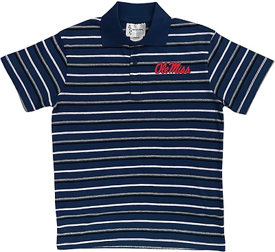 Two Feet Ahead Boys' University of Mississippi Multi-Stripe Polo Shirt