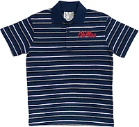 Two Feet Ahead Boys' University of Mississippi Multi-Stripe Polo Shirt